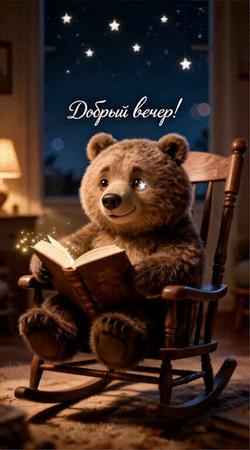 Анимированная открытка Добрый вечер!