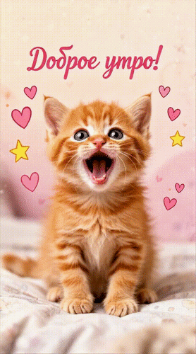 Анимированная открытка Доброе утро!