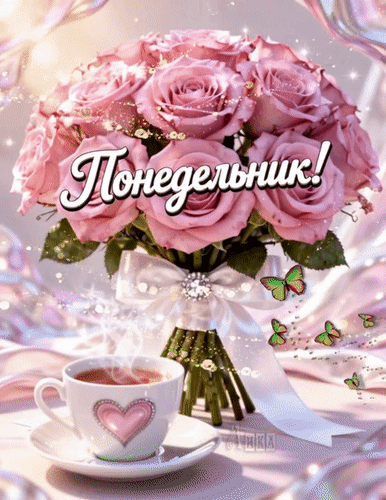 Анимированная открытка Понедельник