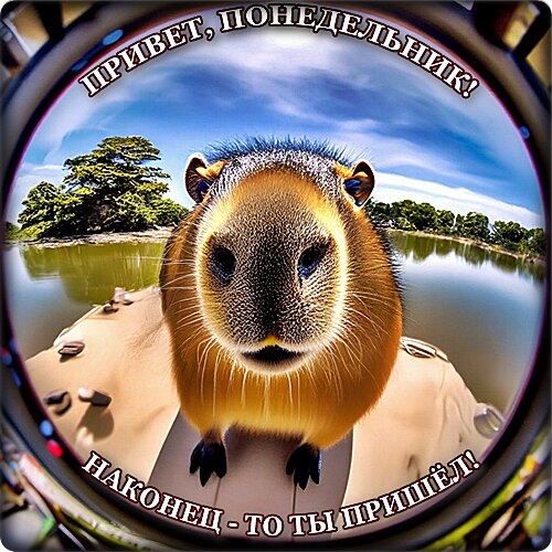 Открытка привет, понедельник!