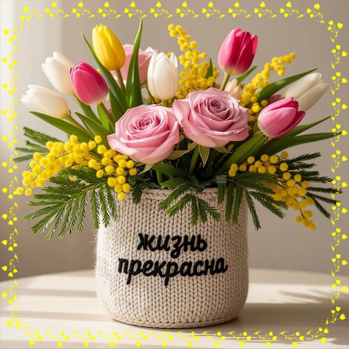 Открытка Жизнь прекрасна