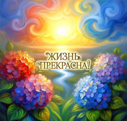 Открытка Жизнь прекрасна!