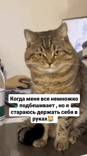 Анимированная открытка Когда меня все немножко подбешивает, но я стараюсь держать себя в руках