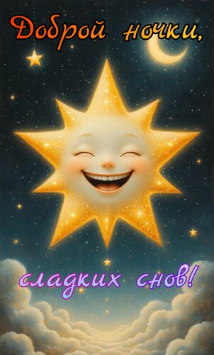 Открытка Доброй ночки. Сладких снов