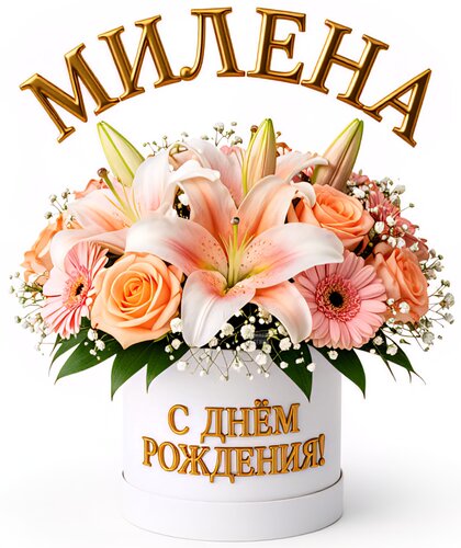 Открытка Милена С днём рождения!
