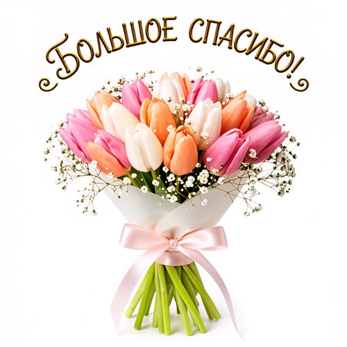 Открытка Большое спасибо!