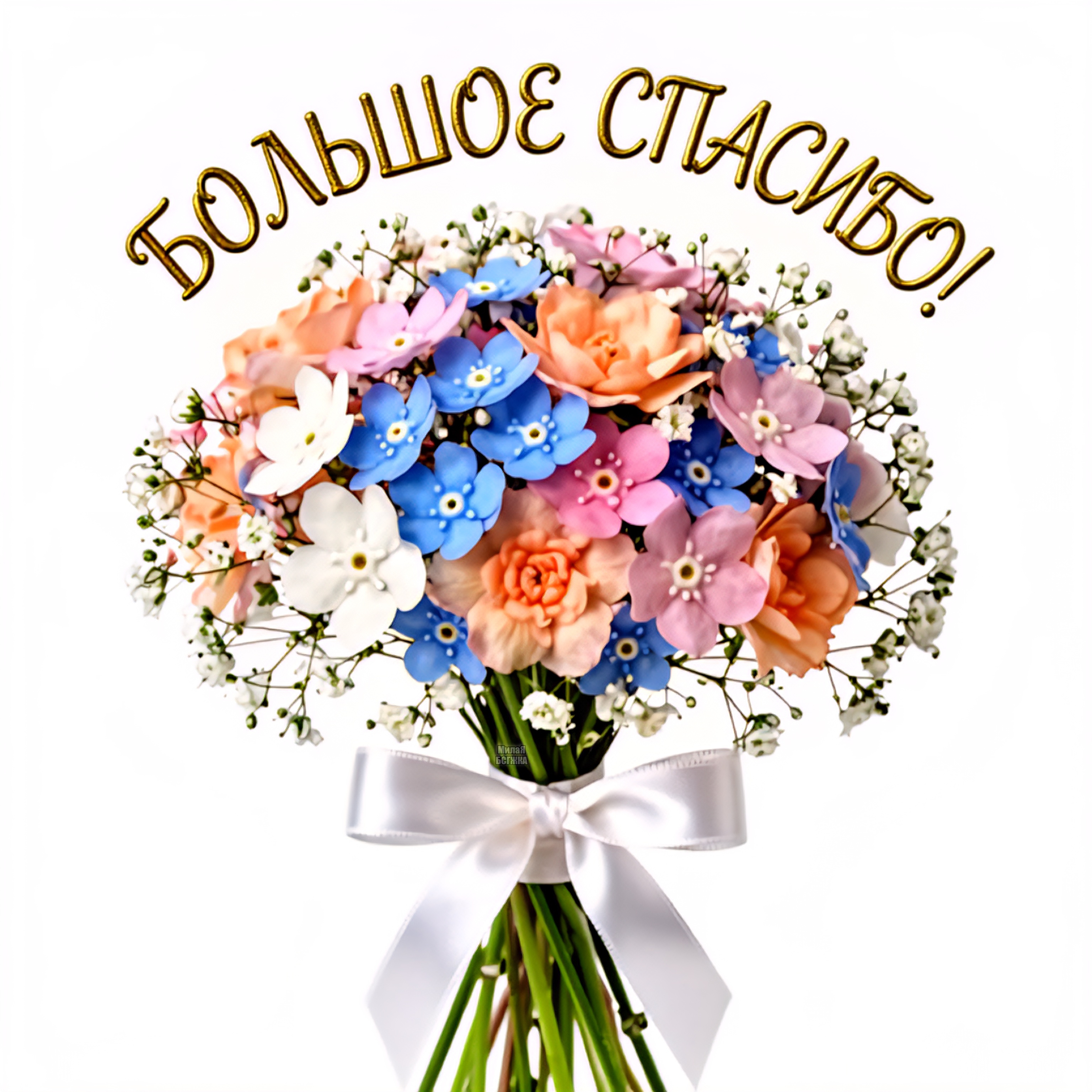 Открытка Большое спасибо!