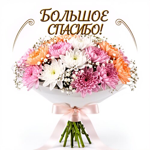 Открытка Большое спасибо!