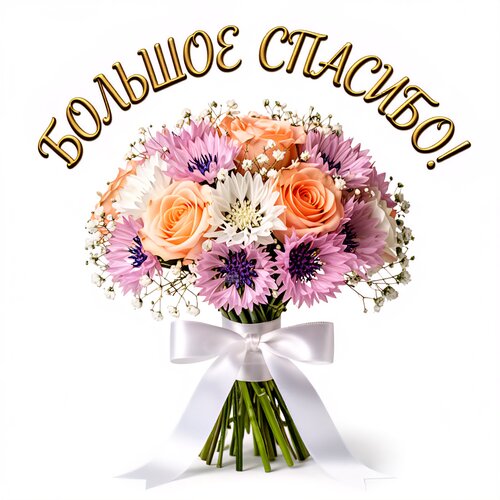 Открытка Большое спасибо!