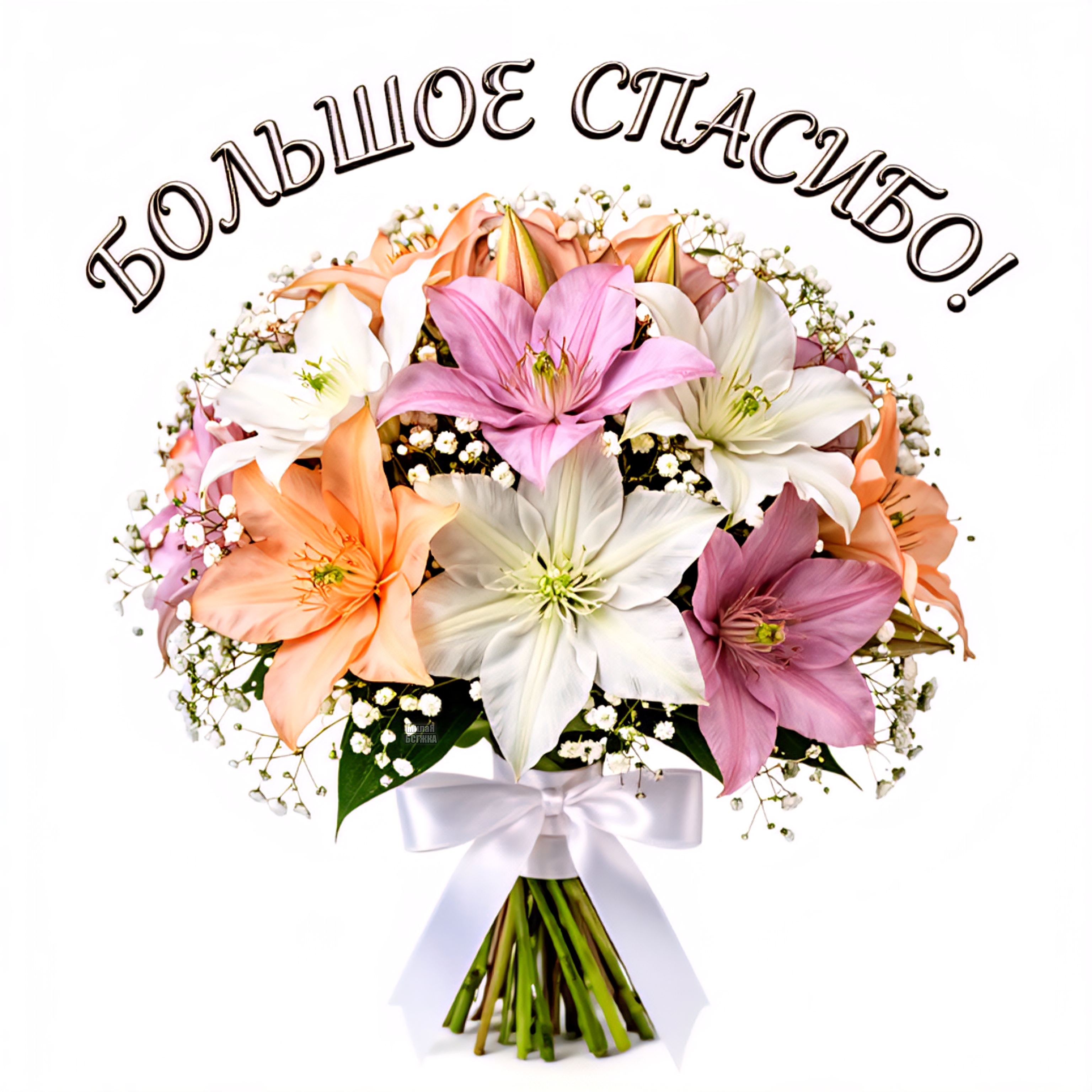 Открытка Большое спасибо!