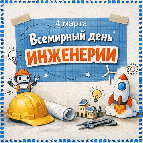 Анимированная открытка 4 марта Всемирный день инженерии