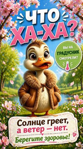 Открытка Что ха-ха, вы на градусник смотрели?!