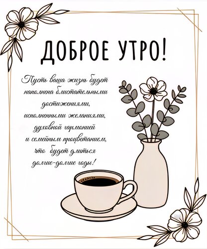 Открытка Доброе утро!
