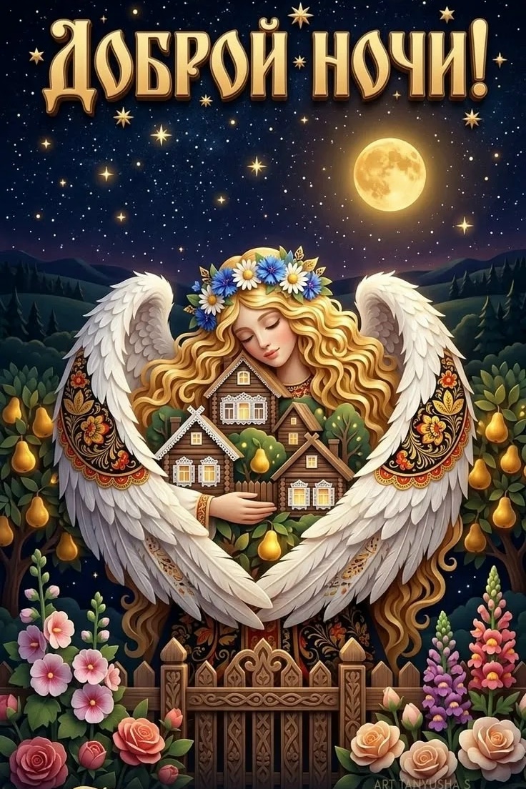 Открытка Доброй ночи