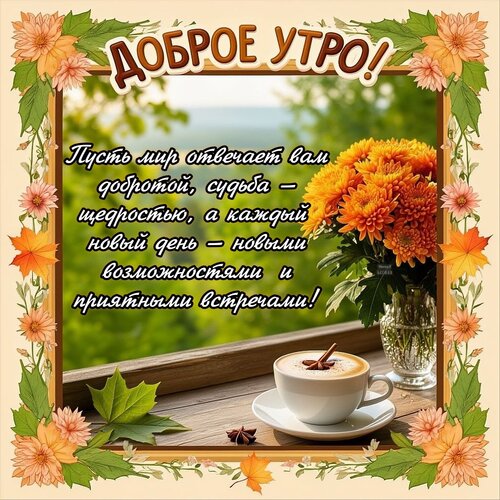 Открытка Доброе утро!