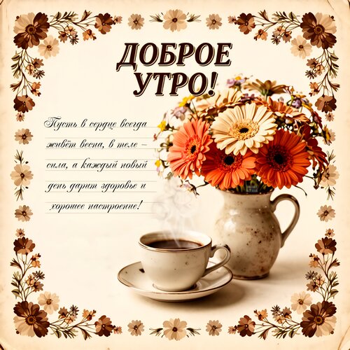 Открытка Доброе утро!