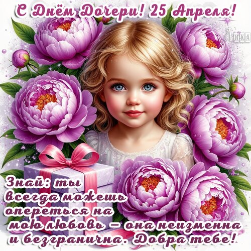Открытка День дочери