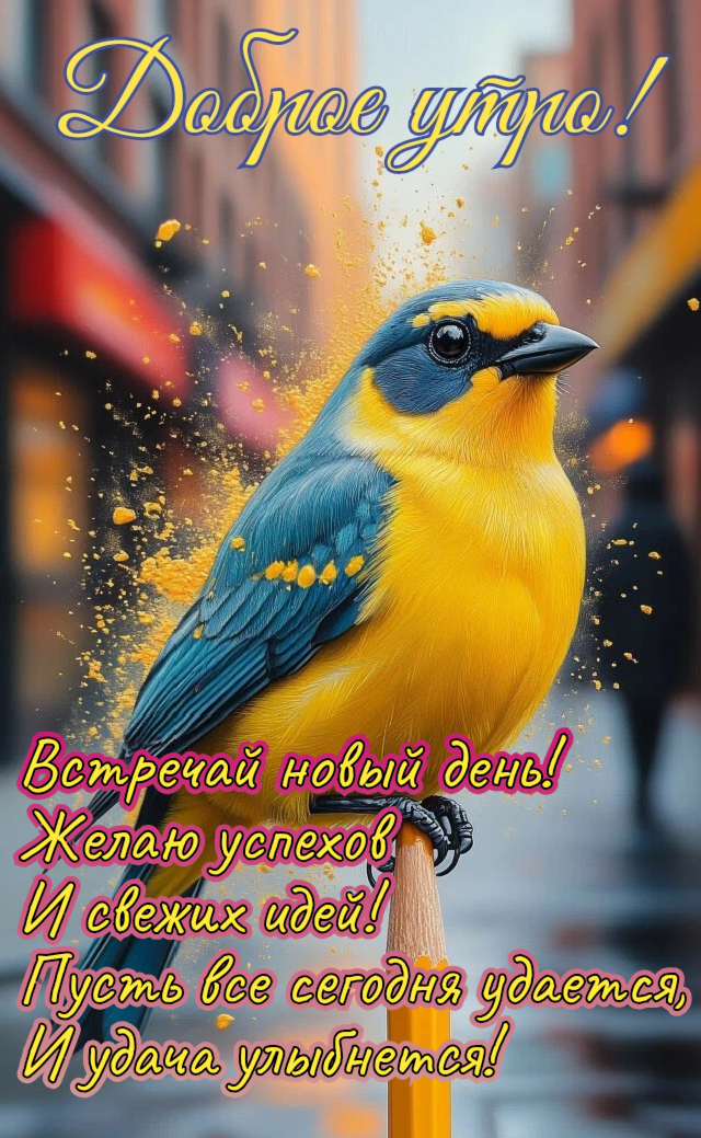Открытка Доброе утро. Встречай новый день