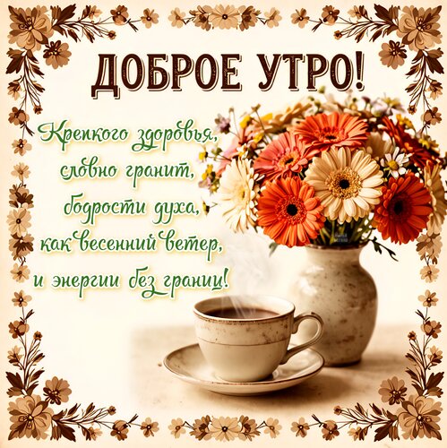 Открытка Доброе утро!
