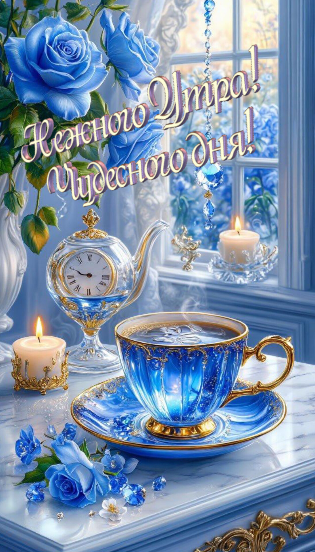 Открытка Нежного утра, чудесного дня