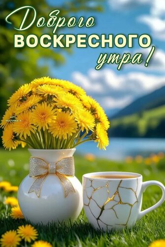 Открытка ДОБРОГО ВОСКРЕСНОГО УТРА!