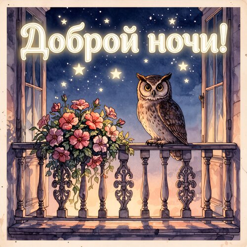 Открытка Доброй ночи!