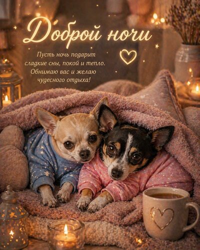 Открытка Доброй ночи
