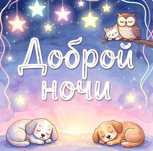 Открытка Доброй ночи