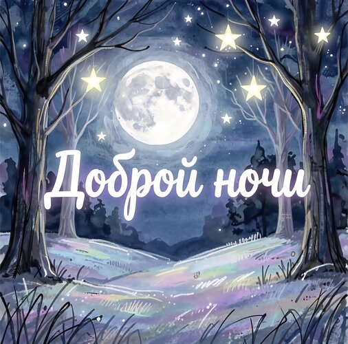 Открытка Доброй ночи