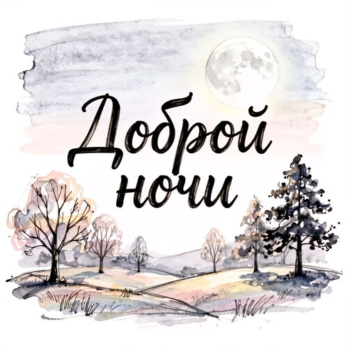 Открытка Доброй ночи