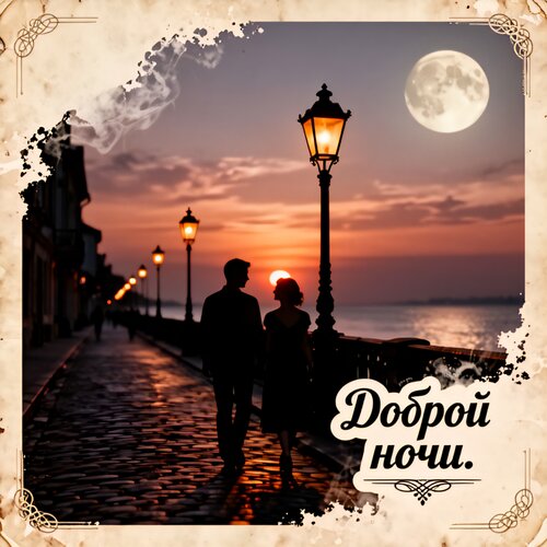 Открытка Доброй ночи.