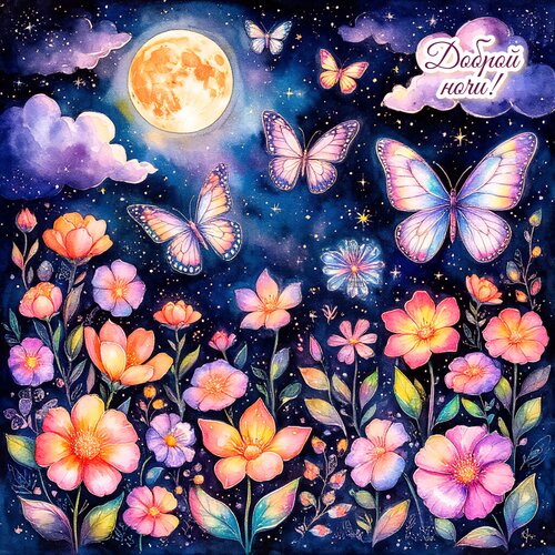 Открытка Доброй ночи!