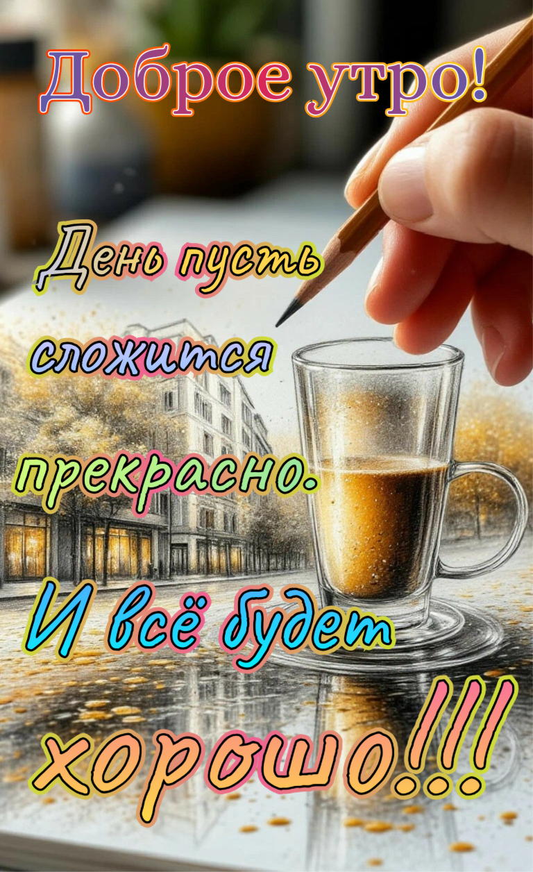 Открытка Доброе утро. День пусть сложится прекрасно