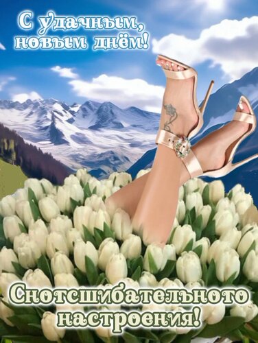Открытка С удачным, новым днем!
