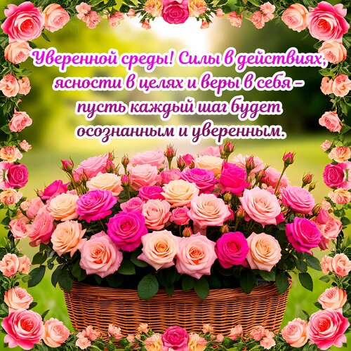 Открытка Уверенной среды!