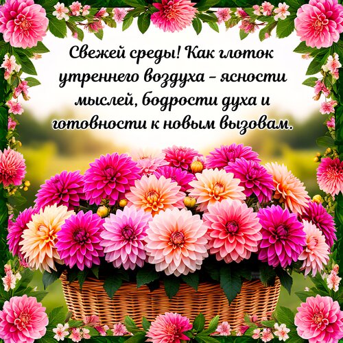 Открытка Свежей среды!