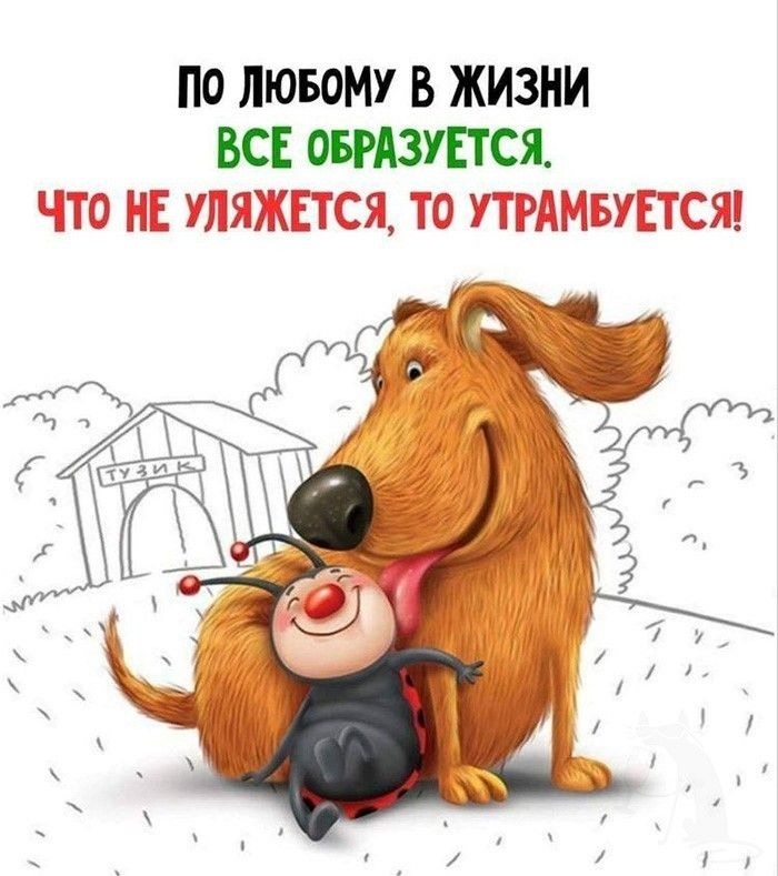 Открытка в жизни все образуется