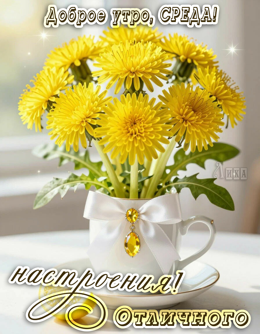 Открытка Доброе утро, среда