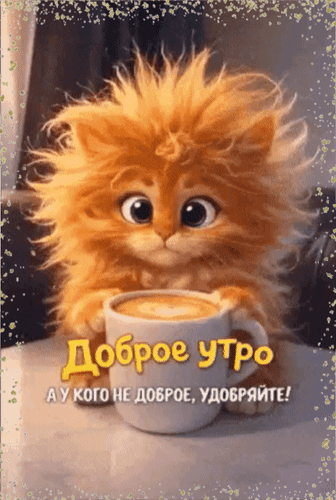 Анимированная открытка Доброе утро. А у кого не доброе, удобряйте!