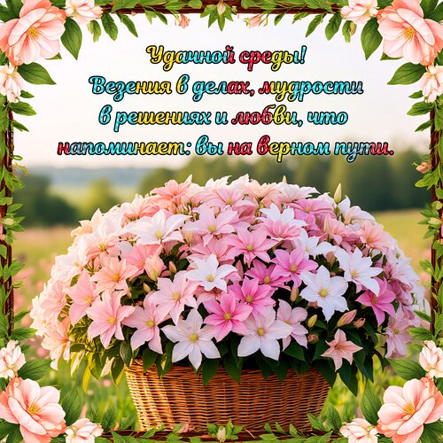 Открытка Удачной среды!