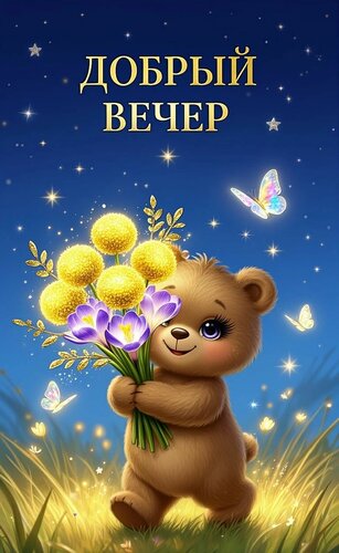 Открытка Добрый вечер