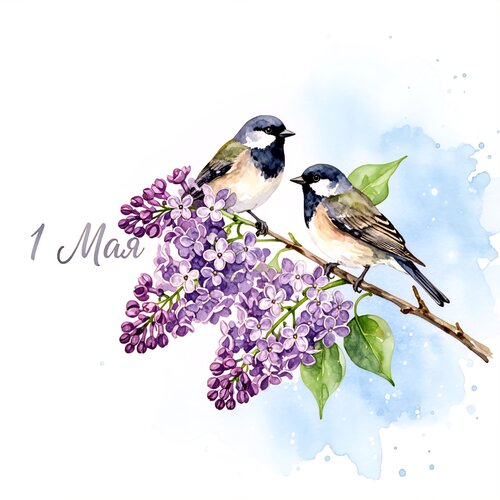 Открытка 1 мая