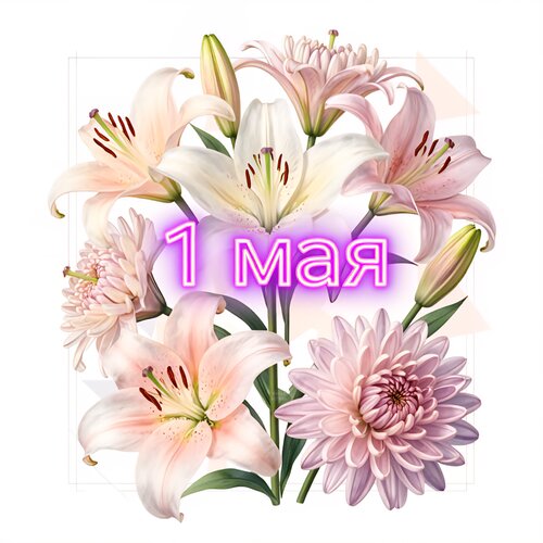 Открытка 1 мая