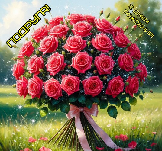 Открытка Подруга! С днем рождения!