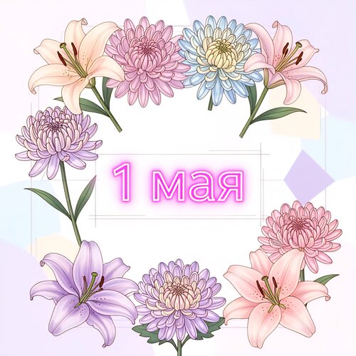 Открытка 1 мая