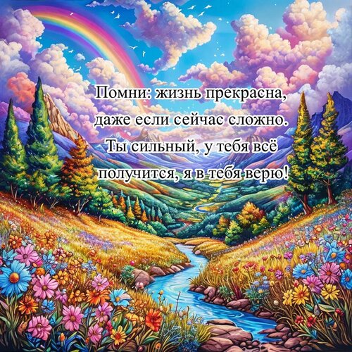 Открытка Жизнь прекрасна