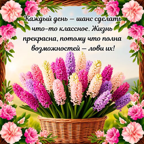 Открытка Каждый день — шанс сделать что-то классное.