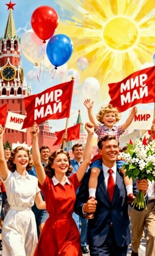 Открытка 1МАЯ