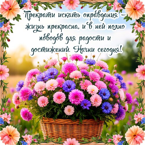 Открытка Жизнь прекрасна