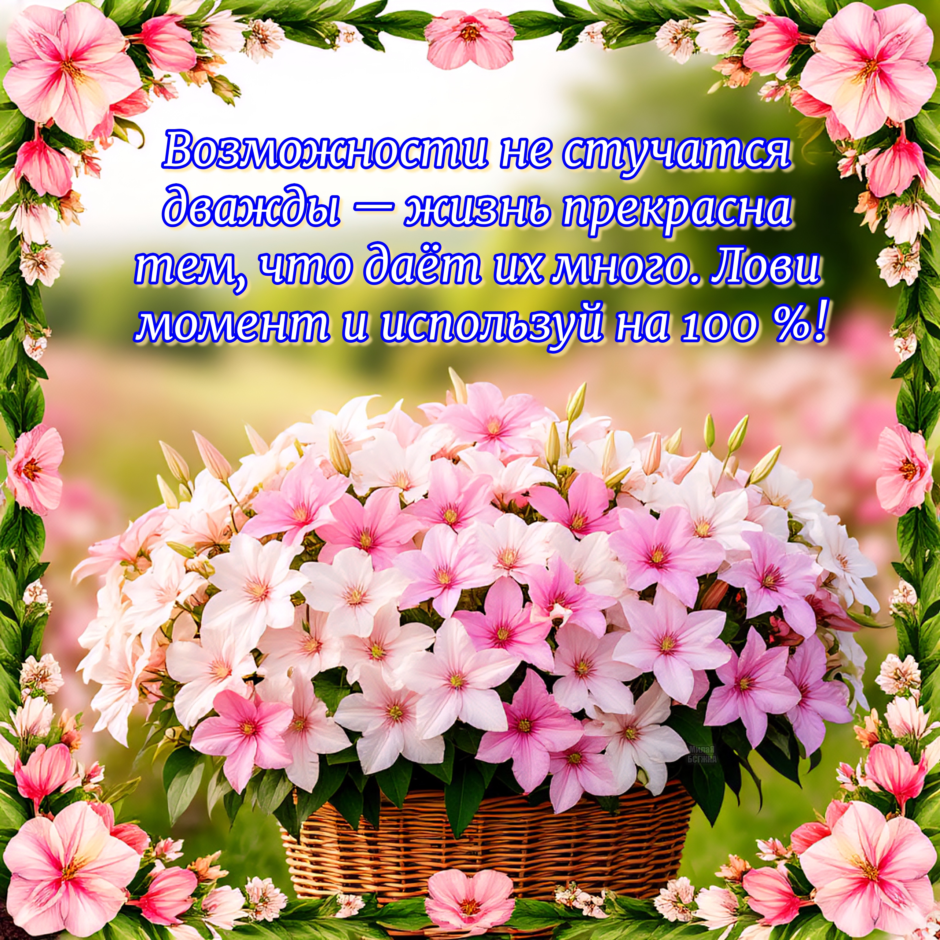 Открытка Жизнь прекрасна